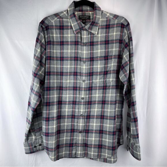 Banana Republic Lightweight Flannel Button Down Shirt - Picture 1 of 6